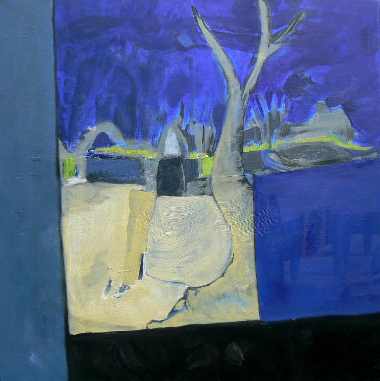 Arbre Mort - 80x80 - huile sur toile